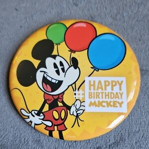 Disney Mickey Mouse Happy Birthday Mickey 90th Birthday Button